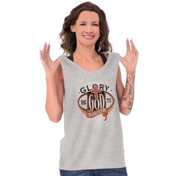 Glory Be To God Religious Faith Tank Top T Shirts Men Women Brisco Brands S