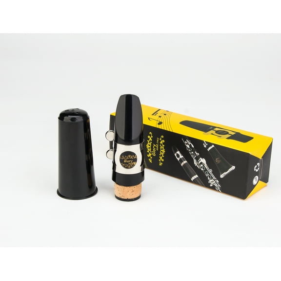 Glory Clarinet Mouthpiece Kit with Mouthpiece, Ligature+Clarinet Reed +Black Clarinet Mouthpiece Cap