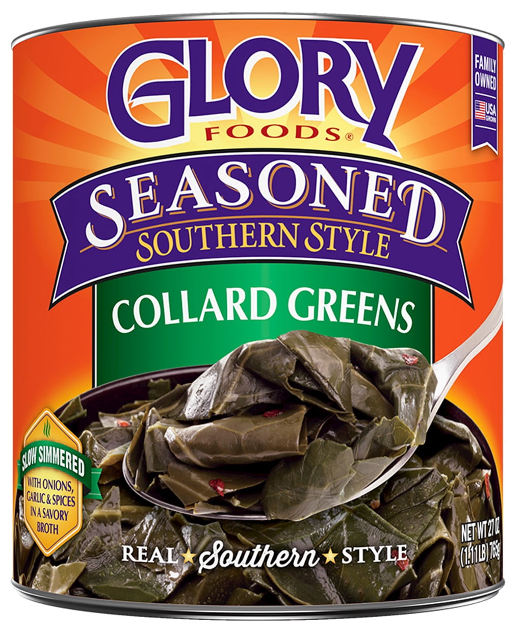 Glory Collard Greens 98 oz. | Canned Vegetables | Pack of 1