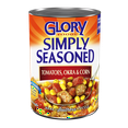 thumbnail image 1 of Glory Foods Canned Tomatoes Okra & Corn, 15 oz, 1 of 6