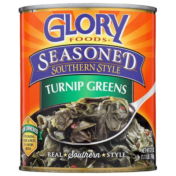 Glory Foods - Greens Turnip - 27 Oz, Case of 12