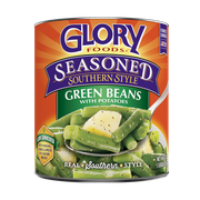 Glory Foods Seasoned Southern Style Green Beans With Potatoes, 27 oz., Can