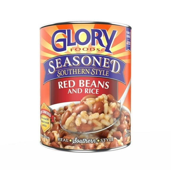 Glory Foods Seasoned Southern Style Red Beans and Rice, 15 oz., Can (Pack of 2)
