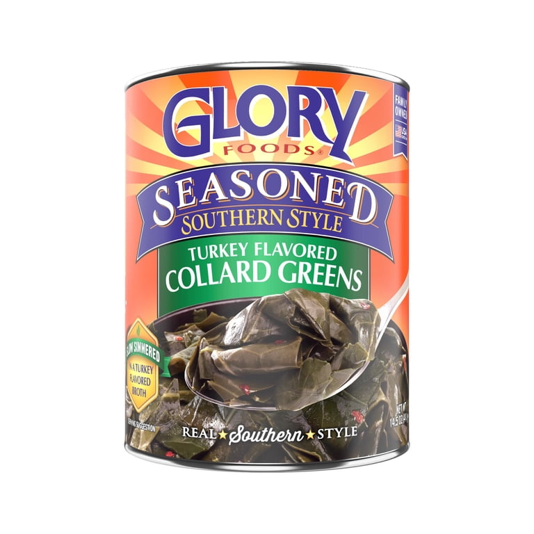 Glory Foods Seasoned Southern Style Turkey Flavored Collard Greens