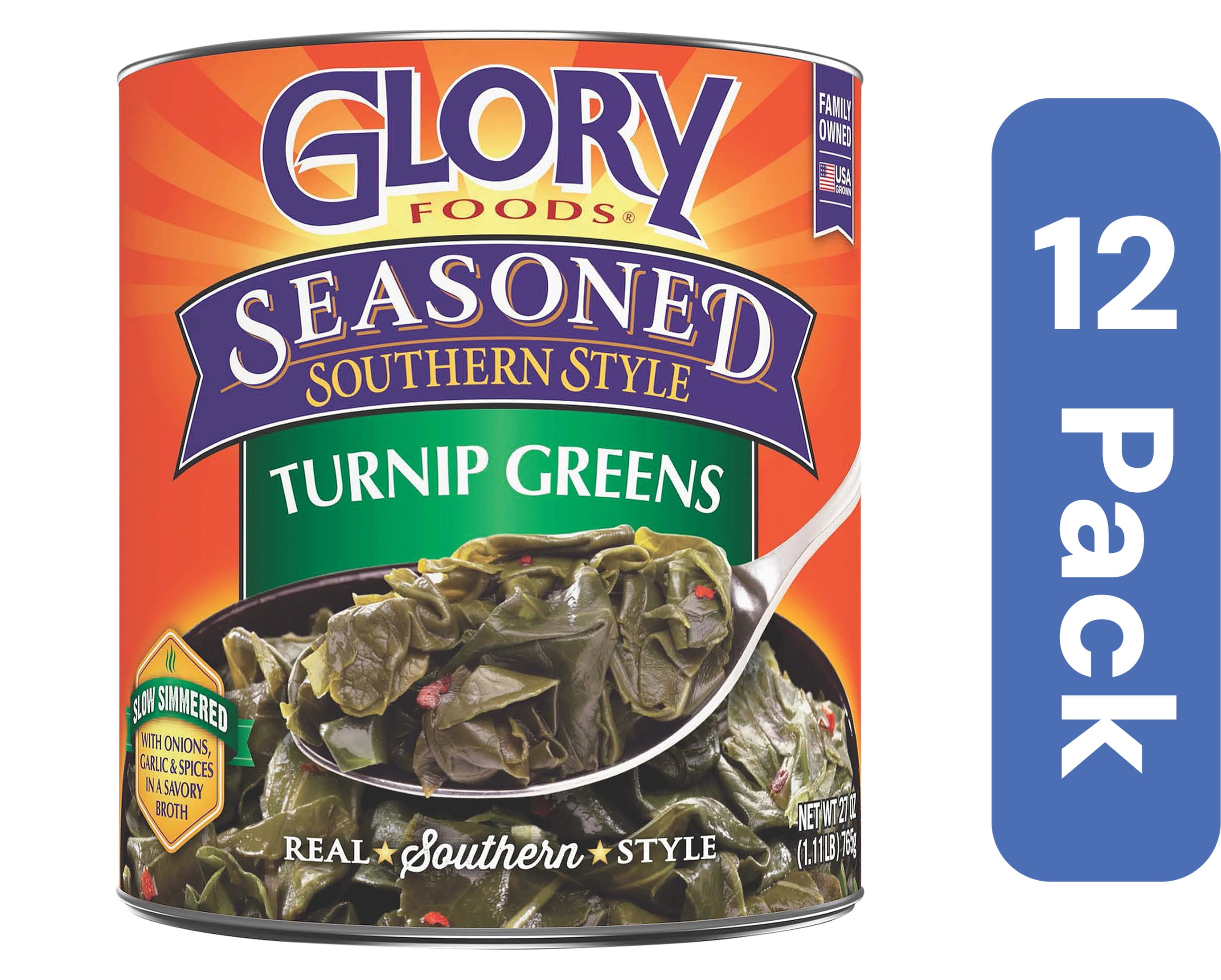 Glory Foods Turnip Greens 27 oz (Pack Of 12)