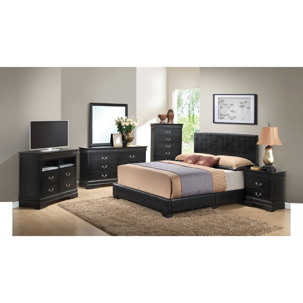 Glory Furniture Aaron Full Bed in Black Color