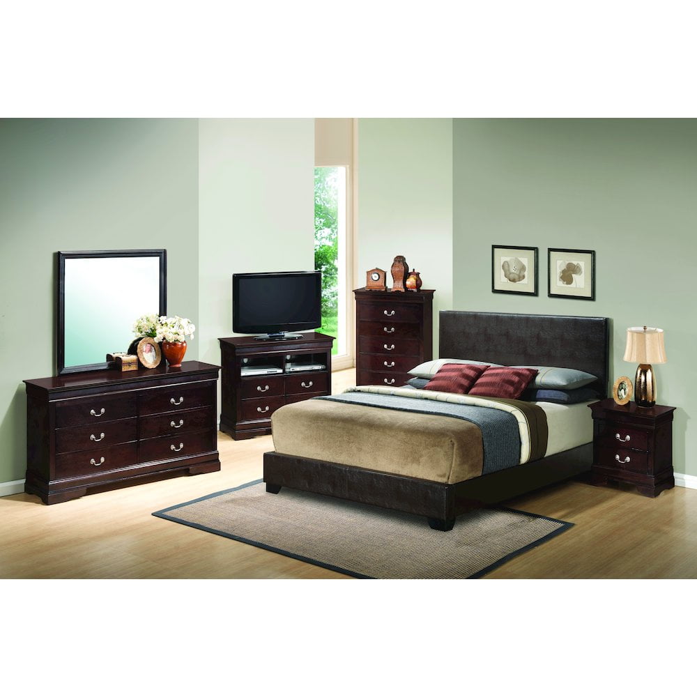 Glory Furniture Aaron Full Bed in Cappuccino Color