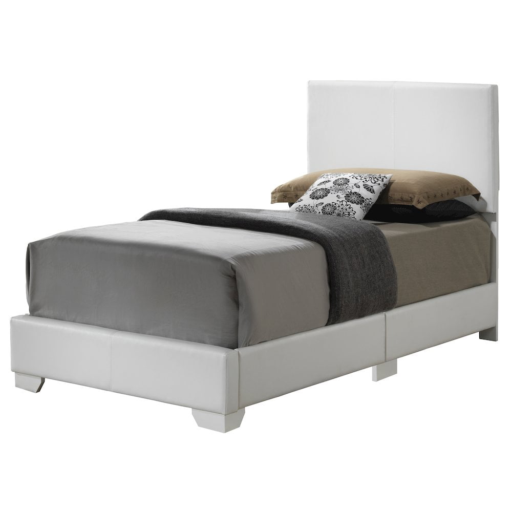 Glory Furniture Aaron Twin Bed in White Color