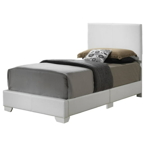 Glory Furniture Aaron Twin Bed in White Color