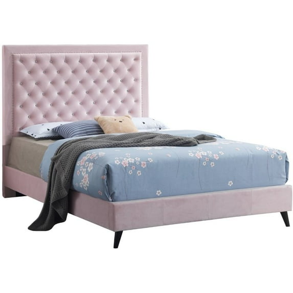 Glory Furniture Alba G0606-FB-UP FULL BED , PINK