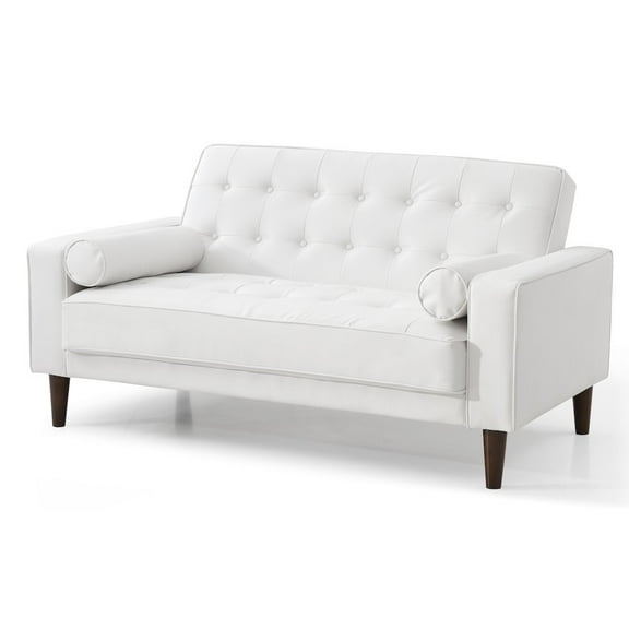 Glory Furniture Andrews Loveseat Bed in White Color