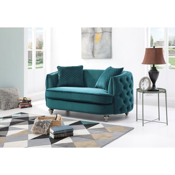 Glory Furniture Apollo G0330A-L Loveseat , GREEN