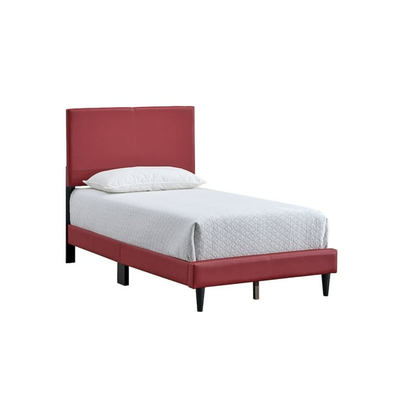 Glory Furniture Distributors Baron Twin Platform Bed, Red