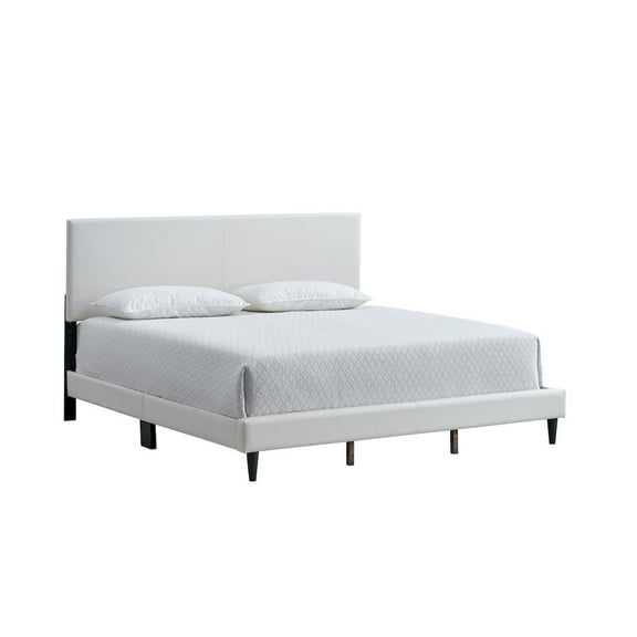 Glory Furniture Distributors Baron Full Size Platform Bed, White