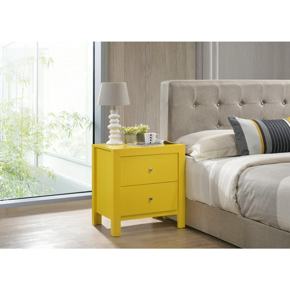 Glory Furniture Burlington G2402-N Yellow Nightstand