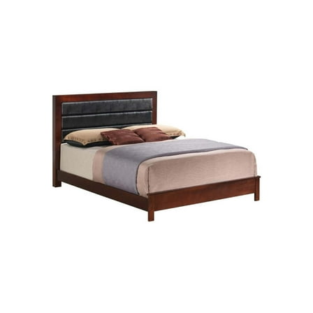 Glory Furniture Burlington King Panel Bed in Cherry