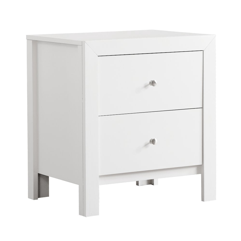 Glory Furniture Burlington Night Stand in White Color