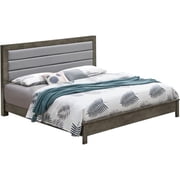 Glory Furniture Burlington Queen Panel Bed in Gray