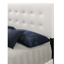 Glory Furniture Caldwell Faux Leather Panel Full Bed in White