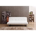 thumbnail image 1 of Glory Furniture Chroma Faux Leather Sleeper Sofa in White, 1 of 4