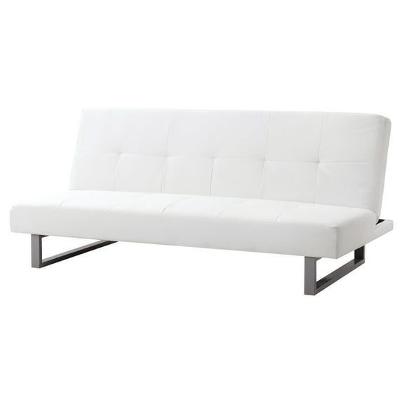 Glory Furniture Chroma Sofa Bed in White Color