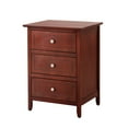 thumbnail image 1 of Glory Furniture Daniel 3 Drawer Nightstand in Cherry, 1 of 8