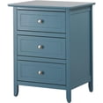 thumbnail image 1 of Glory Furniture Daniel 3 Drawer Nightstand in Teal, 1 of 7