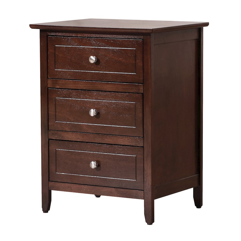 Glory Furniture Daniel Nightstand in Cappuccino Color