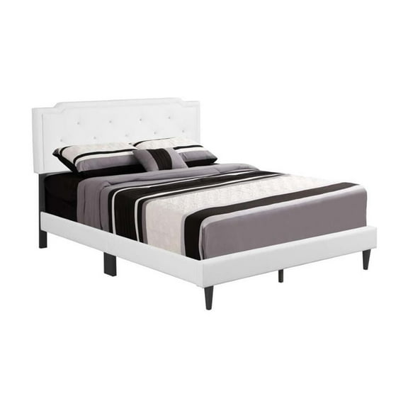 Glory Furniture Deb G1118-FB-UP Full Bed -All in One Box , WHITE