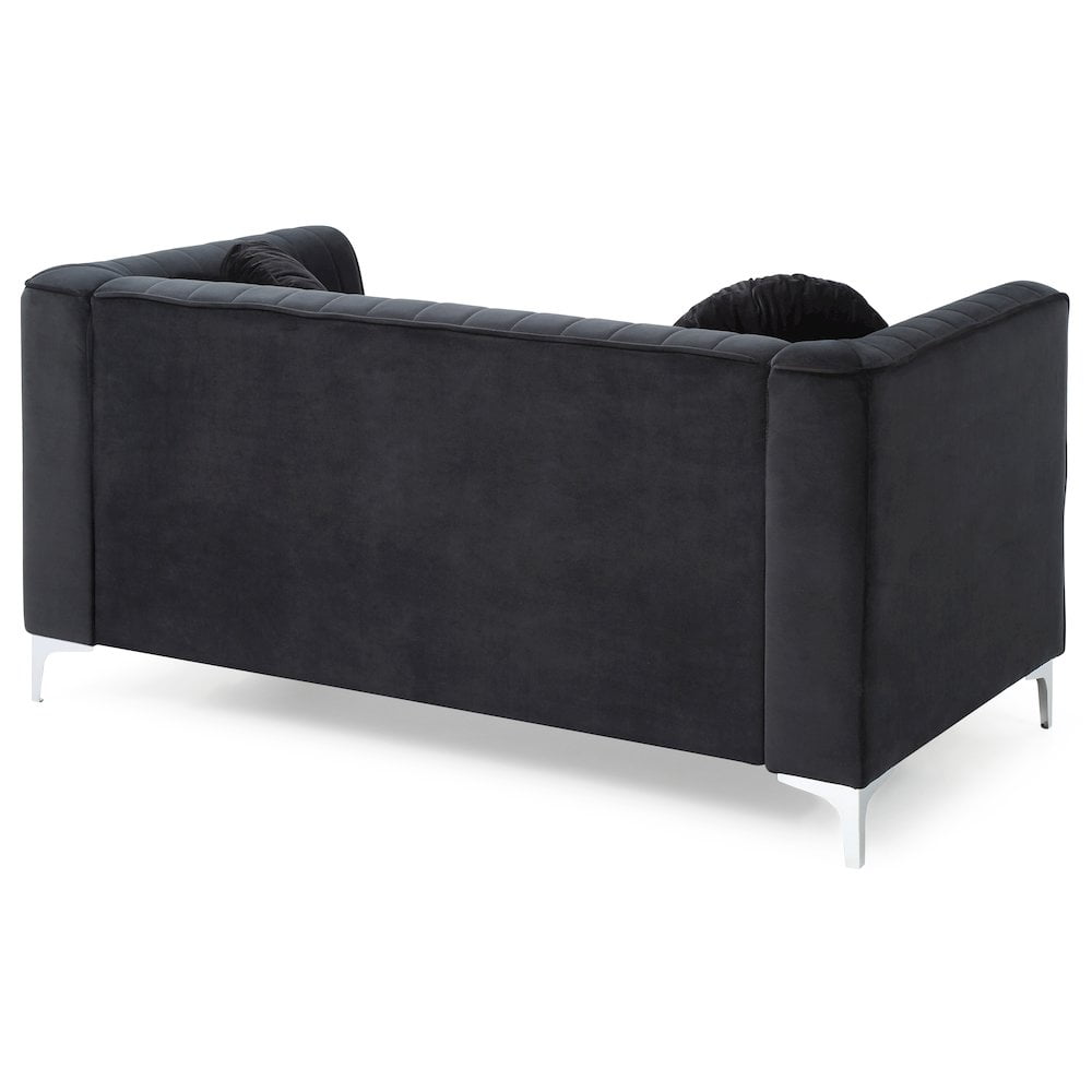 Glory Furniture Delray Loveseat in Black Color
