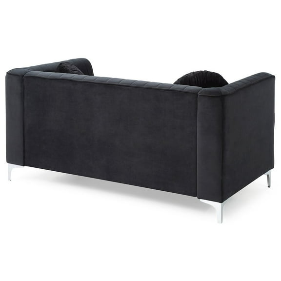 Glory Furniture Delray Loveseat in Black Color