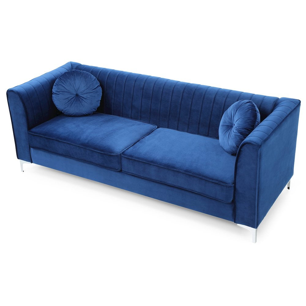 Glory Furniture Delray Sofa in Navy Blue Color