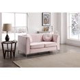 thumbnail image 1 of Glory Furniture Delray Velvet Loveseat in Pink, 1 of 7