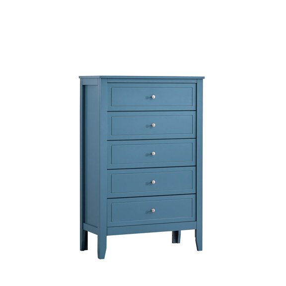 Glory Furniture Daniel G1316-CH-80 5 Drawer Chest - Teal