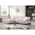 thumbnail image 1 of Glory Furniture Encino Velvet Sectional in Pink, 1 of 5