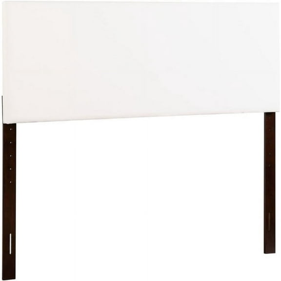 Glory Furniture  Faux Leather Upholstered Queen Headboard in White