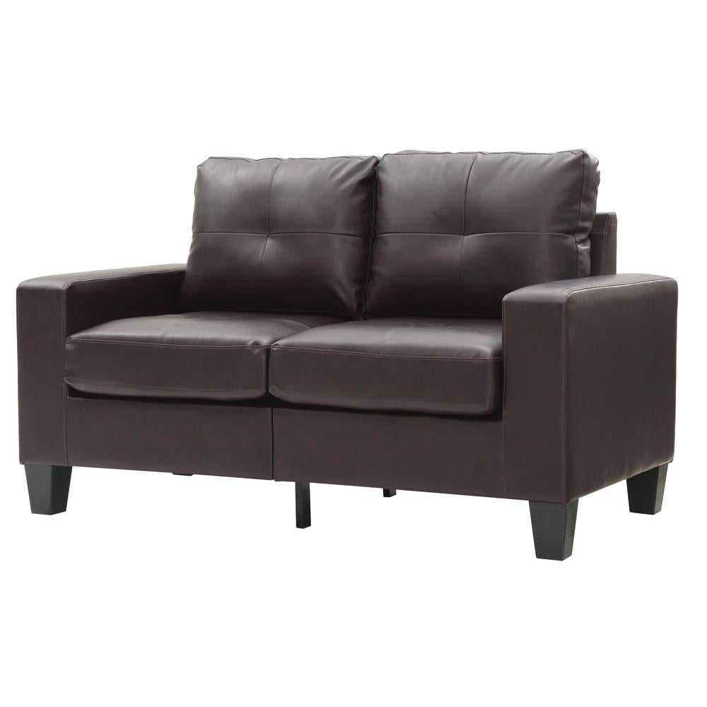 Glory Furniture G464A-L Dark Brown Loveseat - Walmart Business Supplies - Dark Brown Loveseat Furniture Plans Simple