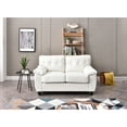 thumbnail image 1 of Glory Furniture Gallant Faux Leather Loveseat in White, 1 of 6