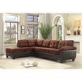 thumbnail image 1 of Glory Furniture Gallant Microsuede Sectional in Chocolate, 1 of 6