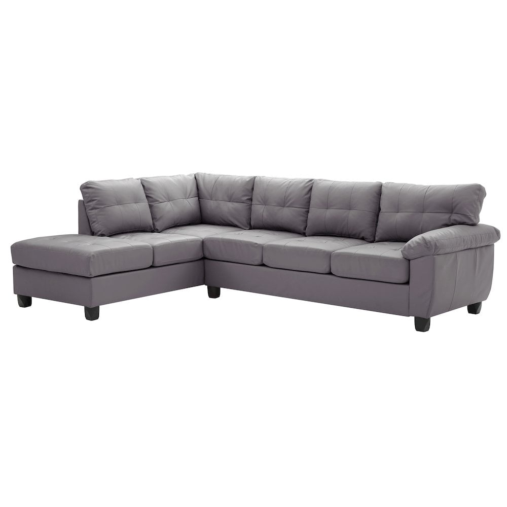 Glory Furniture Gallant Sectional in Gray Color