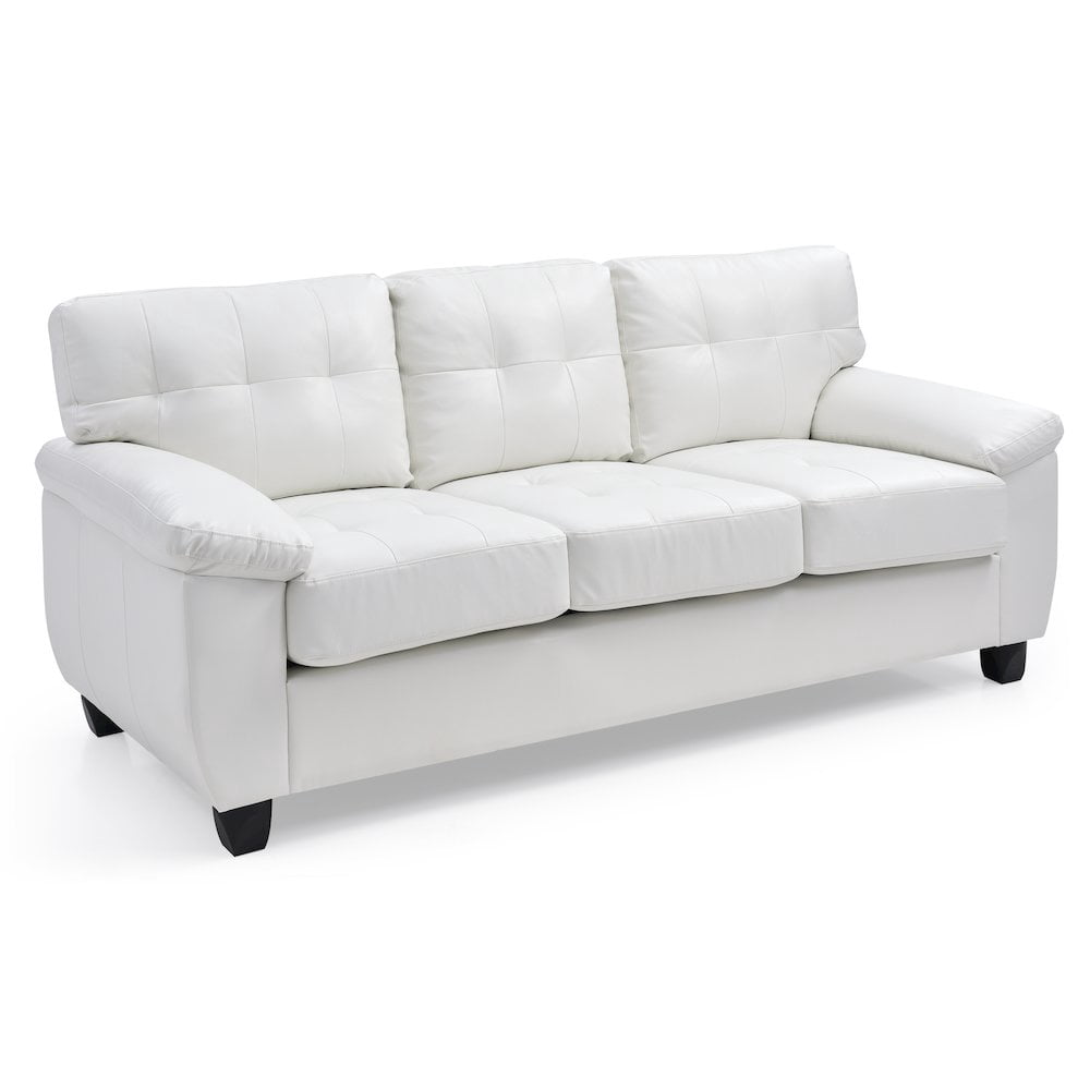 Glory Furniture Gallant Sofa in White Color