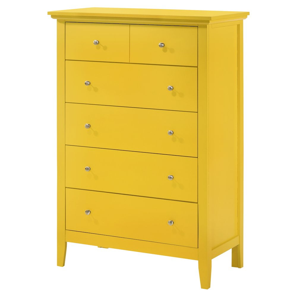 Glory Furniture Hammond Chest in Yellow Color