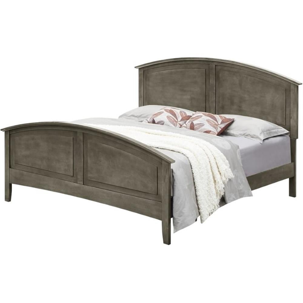 Glory Furniture Hammond King Panel Bed in Gray