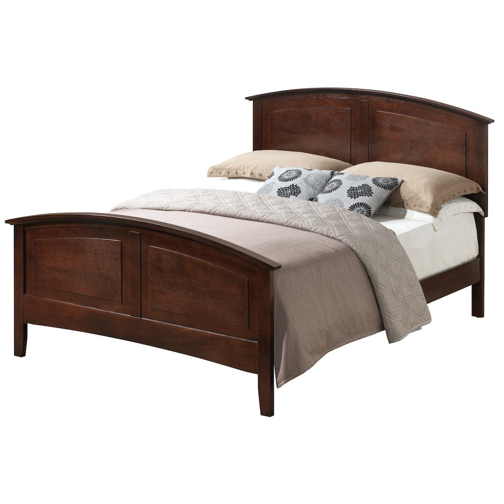 Glory Furniture Hammond Queen Panel Bed in Cappuccino