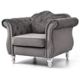 thumbnail image 1 of Glory Furniture Hollywood Accent Chair in Dark Gray Color, 1 of 6