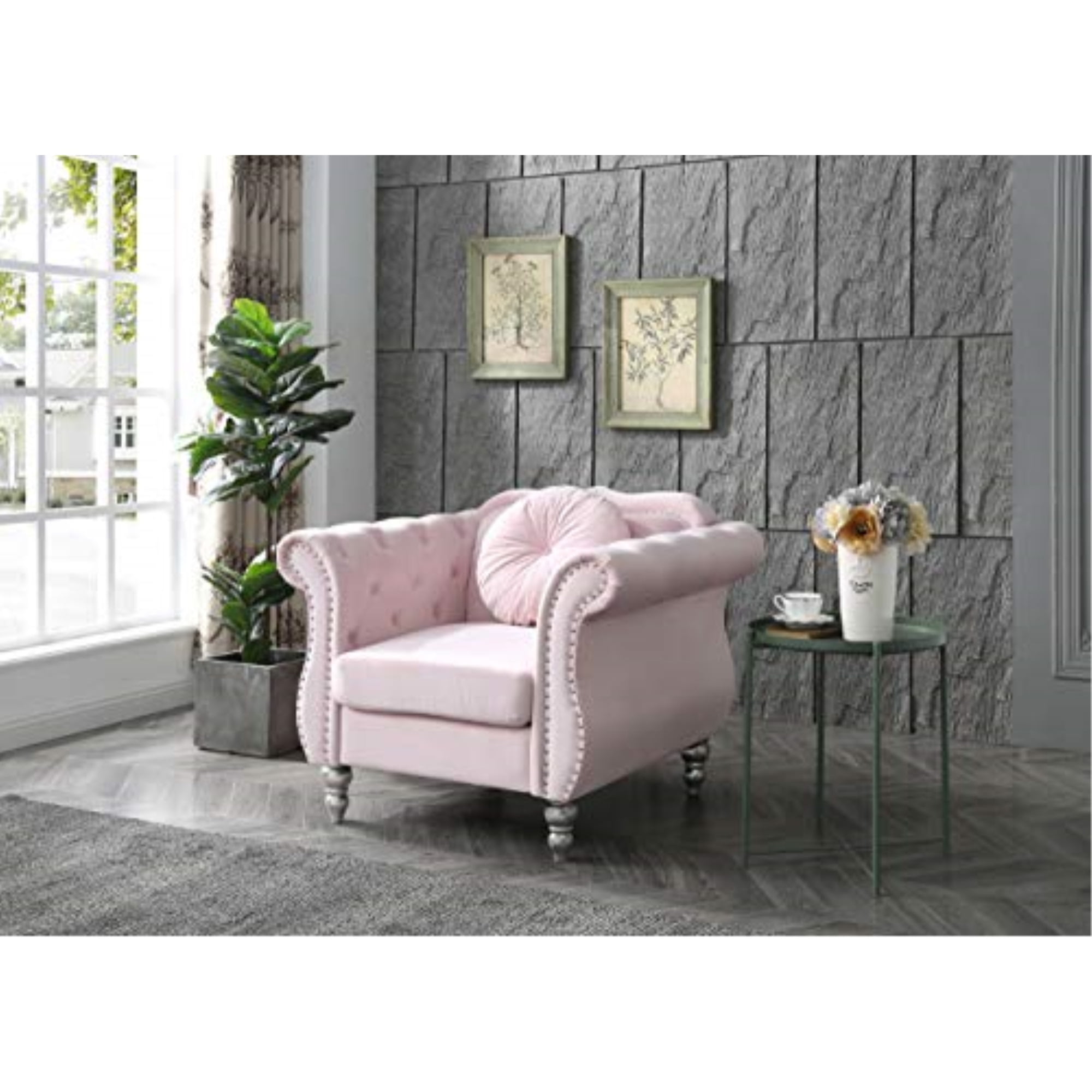 Glory Furniture Hollywood G0664A-C Chair , PINK