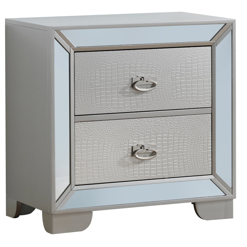 Glory Furniture Hollywood Hills Nightstand in Champagne Color