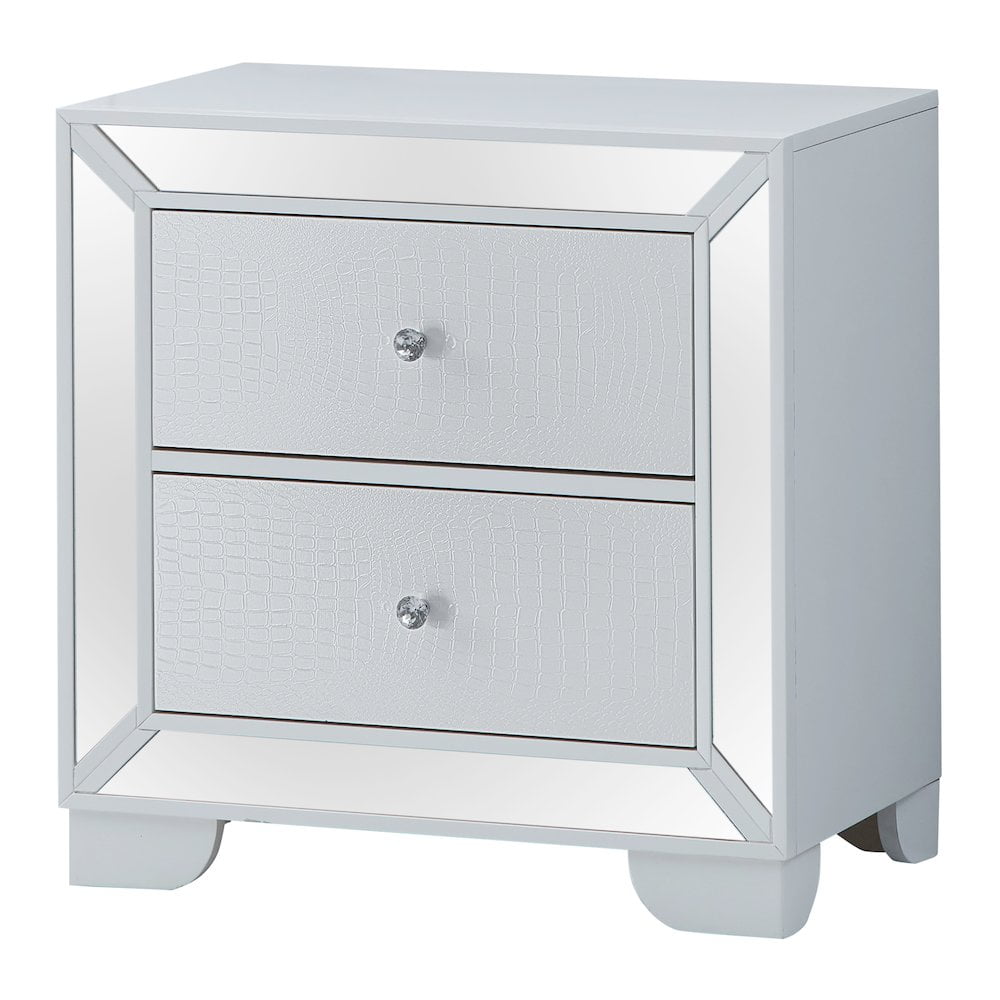 Glory Furniture Hollywood_Hills Nightstand in White Color