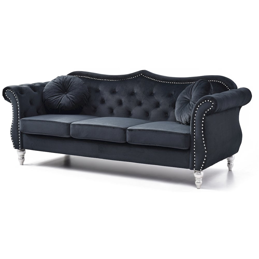 Glory Furniture Hollywood Sofa in Black Color