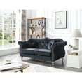thumbnail image 1 of Glory Furniture Hollywood Velvet Loveseat in Black, 1 of 6